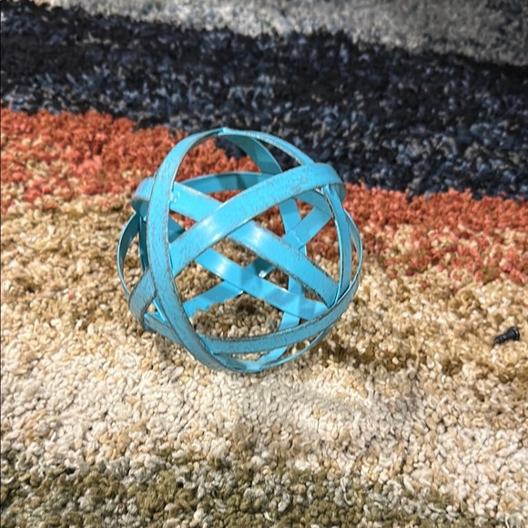 Hobby Lobby Turquoise Metal Orb Decor - Picture 2 of 7